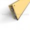 Gold Anodized Aluminum Pemko Automatic Door Bottom 4131NB with Nylon Brush Seal