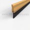Pemko #18100WNB36 Door Sweep, 1" Oak Casing with .938" Nylon Brush, 36" Length