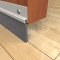 Door Bottom with Brush Applied on Wooden Door Barzen #SBS40