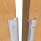 Aluminum Mill Finish Pemko Meeting Stile #297 on a Wooden Door