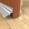 Pemko #405V Clear Anodized Automatic Door Bottom Applied onto Interior Wooden Door, Opened