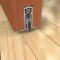 Mortised Automatic Door Bottom with Nylon Brush Seal Applied to Wooden Door