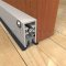 Pemko 4301 Clear Anodized Automatic Door Bottom Surface Applied into Wooden Interior Door with Seal Closed
