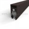 Pemko 4301NB Dark Bronze Anodized Automatic Door Bottom with Nylon Brush Seals