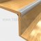 Application Image for Pemko #2120 Aluminum Mill Stair Nosing on Wooden Interior Stairs