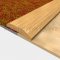 Oak Carpet Edge Seam Binding by Pemko Applied on Carpet Edge and Wooden Floor