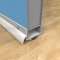 Aluminum Mill Finish Door Shoe Sweep with Rain Drip Design #2251 Applied On Hollow Metal Doors