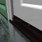 Dark Bronze Anodized Door Shoe Sweep with Rain Drip Design for Hollow Metal Doors