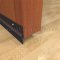 Dark Bronze Door Bottom with Vinyl Seal on Wooden Interior Door