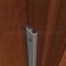 Pemko Door Gasket #312 in Clear Anodized Alumnium with Sponge Neoprene Seal Applied on Wooden Door