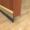 Gold Door Bottom with Neoprene Seal on Wooden Door