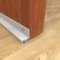 Pemko Aluminum Mill Finish Door Sweep #317N with Neoprene Bulb Seal Applied on Interior Wooden Door