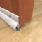 Aluminum Door Bottom Sweep with Rain Drip Cap on Indoor Wooden Door