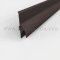 Dark Bronze Anodized Door Bottom Sweep with Eco-V Vinyl Seal and Rain Drip Cap