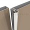 Open View of Locking Meeting Stile, Clear Anodized Aluminuminum
