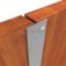 Overlapping Astragal with Silicone Seal on Double Door, Closed
