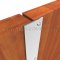 Overlapping Astragal with Silicone Seal on Double Door, Closed