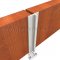Security Astragal by Pemko in Closed Position Applied on Wooden Door