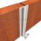 Security Astragal by Pemko in Closed Position Applied on Wooden Door
