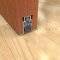 Pemko 434RL Automatic Door Bottom with Sponge EPDM Seal Mortised in Interior Wooden Door with Seal Raised