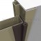 Half Surface Continuous Hinge on Metal Door