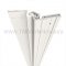 Clear Anodized Half Surface Continuous Safety Hinge