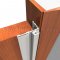 Half Surface Continuous Safety Hinge