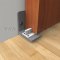 Pemko #SHS80 Sliding Door System Convenient Above Carpet/Tile Mortised Bottom Guide