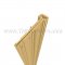 Gold Anodized Wide Throw Continuous Hinge