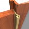 Wide Throw Continuous Hinge on Door Closed