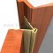 Wide Throw Continuous Hinge on Door Open