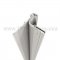 Clear Anodized Wide Throw Continuous Hinge