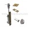 Rockwood Automatic Flush Bolt with Bottom Fire Bolt in US10 finish