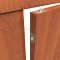 Rockwood Automatic Flush Bolt for Wood Core and Composite Doors #2962 in US3 finish applied to Interior Door