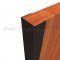 Rockwood 90° U Shaped Non-Mortised Door Edge in US10B finish applied to interior door