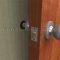 Rockwood 409 Wrought Wall Stop With Concave Bumper Applied