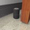 Rockwood 468 Wrought Stainless Steel and Black Rubber Bumper Heavy Duty Door Stop Applied