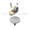 Rockwood 480H High Heavy Duty Cast Brass Floor Mounted Door Stop, 2-1/4" Height