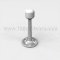 Polished Chrome Rockwood 518 Smooth Baseboard Door Stop