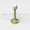 Satin Brass Rockwood 518 Smooth Baseboard Door Stop