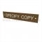 Rockwood 670 Engraved Sign with Custom Text in Brown Plastic Finish