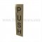 Rockwood Vertical Engraved Sign-"PUSH" in US3 finish