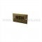 Rockwood Engraved Sign with Braille Translation-"MEN" in US10 finish