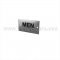 Rockwood Engraved Sign with Braille Translation-"MEN" in US26D finish