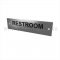 Rockwood Engraved Sign with Braille Translation-"RESTROOM" in US26D finish