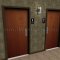 Rockwood Molded Plastic ADA Tactile Sign with Braille, Exit Sign in Black Plastic Finish Applied to Interior Door