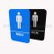 Rockwood Molded Plastic ADA Tactile Sign with Braille, Men's Sign 