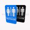 Rockwood Molded Plastic ADA Tactile Sign with Braille, Unisex Restroom