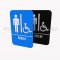 Rockwood Molded Plastic ADA Tactile Sign with Braille, Men's and Handicapped Accessible