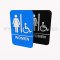Rockwood Molded Plastic ADA Tactile Sign with Braille, Women's and Handicapped Accessible